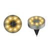 [Personalizado] Luz Solar Subterránea Transfronteriza Ip68 Impermeable Panel Solar de Acero Inoxidable Luz Subterránea de Acero Inoxidable