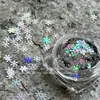 Edición limitada de invierno lentejuelas mágicas de copo de nieve joyería para uñas polarizada material de copo de nieve colorido de 4 mm cáñamo de flujo DIY hecho a mano