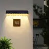 Lámpara de Pared Solar Exterior Luminosa Foco de Lavado de Pared Valla Súper Brillante Lámpara de Puerta de Villa Lámpara de Pared Exterior de Patio Lámpara de Terraza