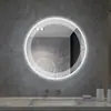 Espejo Inteligente para Barbería Comercial Salón de Belleza Espejo para Baño del Hogar Espejo para Inodoro Espejo de Baño Redondo Montado en Pared