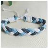 Nueva Pulsera de Muñeca Tejida a Mano de Algodón y Lino de Estilo Colorido y Refrescante, Simple y Artística, Pulsera Ajustable para Hombres y Mujeres
