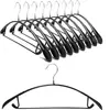 Percha para Traje Hombro Ancho Moldeada por Inyección Metal Percha Almacenamiento Antideslizante Sin Costuras Traje Ferretería Percha Abrigo Ferretería Percha
