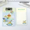 Bloc de Notas Adhesivas Estilo Portapapeles A6 de Dibujos Animados Colección Página de Color Bloc de Papel Fotográfico Bloc de Notas Portátil para Recordatorios