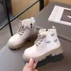 Botas Martin para Niñas 2026 Otoño Nuevo Estilo Temperamento Mariposa Botines Cortos Estilo Coreano Estudiante Niños Medianos y Grandes Antideslizantes Casuales de Moda