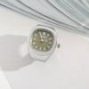 [Reloj Anillo] Nuevo Reloj Anillo Cuadrado Caliente AliExpress Amazon Comercio Exterior Explosiones Ver la Hora