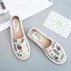 Sapatos de lona versáteis de primavera para estudantes do sexo feminino, mocassins estilo coreano, sapatos femininos, mocassins baixos, sapatos casuais de pano, sapatos de pescador