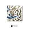 O Charme do Caos: Pintura Decorativa de Linhas Abstratas para Sala de Estar Italiana, Arte de Parede de Cabeceira de Luxo para Hotel Moderno, Pintura de Hall de Entrada
