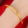 Pulsera de hoja de hierba de la suerte de flor pulido en oro pulsera de trébol de cuatro hojas boda joyería de boda venta al por mayor