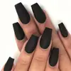 Cross-border Wearable Feminino Nail Art Atacado Simples Médio-retangular Cor Sólida Nail Art Patch Wear Armor Venda por atacado