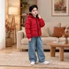 Ropa para niños, chaqueta de plumón cálida para niños, nuevo estilo de invierno 2026, sudadera con capucha para niños, conjunto de invierno para bebé niño, moderno