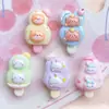 Accesorios de Resina de Helado de Animales de Dibujos Animados al por Mayor Linda Funda para Teléfono Móvil de Paleta Accesorios para Anillo de Pasador Material de Parche