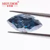 Piedra Suelta de Moissanita Azul Marqués, Moissanita de Color Natural, Certificado Gra, Tarjeta Negra, Suministro de Fábrica, Al Por Mayor en Stock