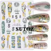 Adesivos de Unhas Artísticas Transfronteiriços Novo Estilo Europeu e Americano Estampagem a Quente Elemento Dólar Olho de Deus Adesivos Adesivos de Unha Unha