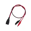 Cable de Comunicación USB A Hembra a 2 Pinzas de Cocodrilo Macho a Hembra Cable de Extensión Cable con Núcleo de Cobre Cable de Extensión de Datos para Computadora