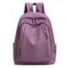 Mochila de Ombro Duplo Moda Tendência Leve Feminina 2026 Nova Casual Versátil Impermeável Tecido de Nylon Viagem Grande Capacidade