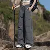 Calças para trilha e escalada para homens e mulheres, adequadas para primavera e outono, vestuário de trabalho ao ar livre, corte reto, cor sólida, estilo casual, calças compridas para casal