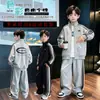 Conjunto de Ropa de Otoño para Niños 2026 Nuevo Estilo para Niños Medianos y Grandes Estilo Primavera y Otoño Chaqueta de Trabajo Guapo Moderno Ropa Deportiva para Niños