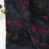 Mancha de Musgo Niebla Púrpura Hilo de Nube Fragante 100% Rayón Tela Nuevo Estilo Chino Ropa de Alta Calidad Bolso Tela Estampada Tela Floral