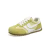 Tênis de Treino Retro Alemão para Mulheres, Novo Estilo de Primavera, Camurça Colorida em Blocos, Sola Serrilhada, Sapatos Casuais, Sapatos Versáteis para Estudantes, Atacado de Sapatos Femininos