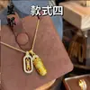 Collar Weixue Estilo Mismo Oro Chapado Pixiu con Mortero Mágico Giratorio, Cadena para Clavícula, Regalo para Novia, Venta al por Mayor desde Fabricante