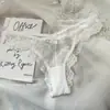 Yaoyao namoradas renda menina calcinha de cintura baixa alta fenda meia nádega Europeu e Americano lingerie sexy tamanho grande fio dental rosa