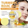 Almofada de Limpeza com Ácido Cúrcuma Transfronteiriça Hidratante e Clareadora do Tom da Pele Almofada de Limpeza com Ácido Cúrcuma