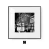Fotografía en blanco y negro combinación pintura decorativa arte de nicho modelo de habitación dormitorio famoso estudio cafetería oficina mural