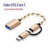 Fabricante original adaptador OTG tipo C Android Adaptador OTG 2 em 1 para Android TIPO-C