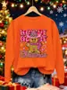 Hola, Feliz Navidad, Sudadera Estampada, Camisa de Mujer, Suéter Y2K, Hip