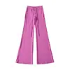Pantalones Deportivos de Yoga Adelgazantes con Levantamiento de Glúteos Primavera Verano Cintura Alta Cordón Microacampanados Favorecedores Alargan las Piernas Casual Fitness de Longitud Completa para Mujer