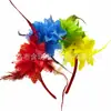 Fábrica de Origen de Nuevos Accesorios Halloween Flor de Plumas Accesorios para el Cabello Flor para la Cabeza Venta al por Mayor Diadema de Halloween Hebilla para la Cabeza de Mujer
