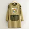 Delantal Impermeable de Manga Larga para Catering y Trabajo, Uso en Cocina y Hogar, Delantal de Dibujos Animados Anti-Manchas y Resistente a la Suciedad
