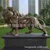 Leão Grande de Bronze Fundido para Exterior HSBC 2m Escultura de Animal Leão de Cobre Puro Ornamento de Porta