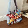 Nova bolsa feminina, moderna e estilosa, com um estilo descontraído e casual, perfeita para o dia a dia, com um design trançado e um padrão de peixe, tornando-a uma bolsa tote elegante.