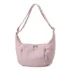 Bolsa de nailon estilo ins japonés para hombres y mujeres, bolso de hombro y cruzado versátil, multifuncional, ligero, casual, bolsa tipo dumpling de gran capacidad