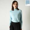 Camiseta Interior de Lana Cachemira Sin Costuras, Cálida de Manga Larga Casual Versátil Color Liso Top de Punto Interior, Prendas de Punto para Mujer