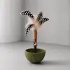 Juguete agitador con hierba gatera para gatos, autoentretenimiento para aliviar el aburrimiento, estilo de lunares con plumas, suministros para mascotas al por mayor