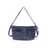 Bolsa de ganga estilo workwear para mulheres, novo modelo 2026, bolsa tote de ombro para o dia a dia, bolsa transversal vintage de verão de ombro único, moderna