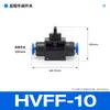 Conector Rápido de Enchufe Rápido para Tráquea Neumática Hvff4/6/8/10/12 Válvula Manual de Interruptor Manual Válvula de Descarga Alivio de Presión