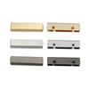 Tira de borde recta 4cm tira de borde metálica accesorios de hardware para maletas clip de borde fundición a presión delgado venta al por mayor