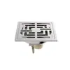 Desagüe de piso de acero inoxidable de alta calidad en color gris plomo, alto caudal, para baño, regadera, lavadora, alcantarilla, a prueba de insectos y olores