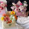 Nuevo Sobre de Primavera 520 Nueva Caja de Regalo de Flores DIY Hecha a Mano Día de San Valentín Flor Cuadrada Bolsa de Embalaje de Papel Kraft