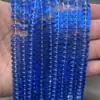 Nuevo DIY Cristal de Color Primario 4*8mm Cuentas Espaciadoras para Pulsera Collar Cuentas Espaciadoras Semiacabadas Sueltas Accesorios Venta al por Mayor