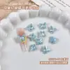 Pedras para Unha Artística Moca Gelado Borboleta, Pedras Borboleta Corte Ninho de Pássaro Dopamina Ultra Brilhantes de Luxo Leve, Pedras Decorativas de Unha Usáveis