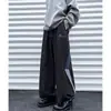 Calça Esportiva Casual Unissex Tendência, Reta, Acolchoada com Lã, Grossa, para Outono e Inverno, Quente, Solta, Confortável para o Dia a Dia