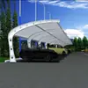 Cochera con Estructura de Membrana Cobertizo para Estacionamiento de Autos Unidad Industrial Estructura de Acero Toldo para Vehículos Eléctricos Película Tensada Toldo Paisajístico