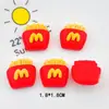 Juguete de Comida Simulada Papas Fritas McDonald's Accesorios de Resina Pegamento de Crema DIY Funda de Teléfono Celular Pasador Vaso de Agua Imán para Refrigerador Material