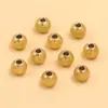2 Cores 4 Tamanhos DIY Acessórios para Joias de Aço Inoxidável Contas Redondas com Glitter Contas Espaçadoras Acessórios para Colar Pulseira
