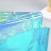 Zíper Fosco Estampa de Maquiagem Portátil Azul Imprimível Bolsa Cosmética Plástica Logo Imprimível