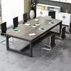 Mesa de Conferência, Mesa Longa, Conjunto de Mesa e Cadeira de Escritório Moderno e Simples, Bancada de Treinamento para Funcionários, Mesa de Negociação, Mesa de Computador Simples
